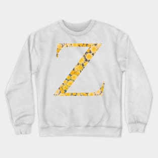 Zeta Sorority Sunflower Sticker Crewneck Sweatshirt